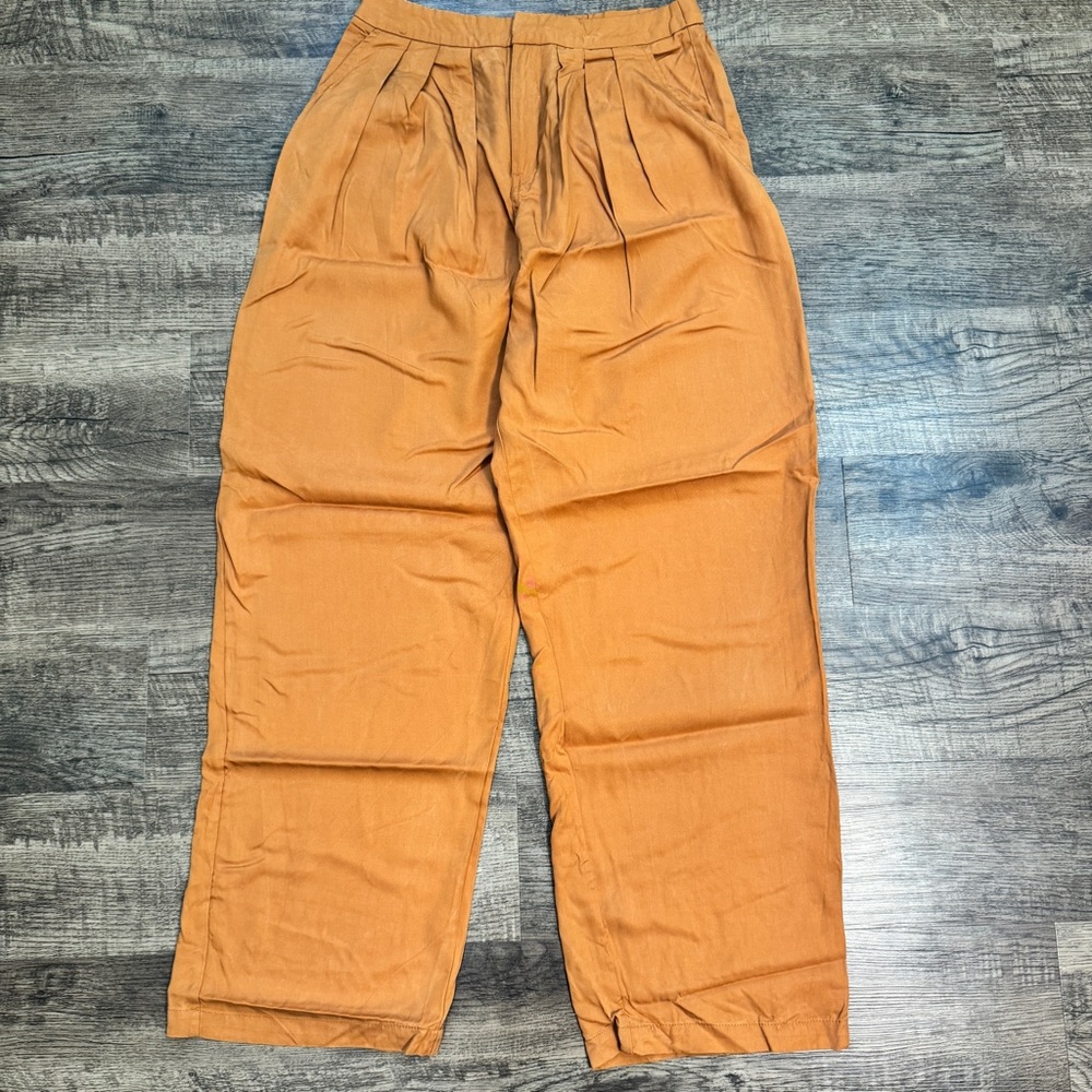 Old Money Classy Preppy Burnt Orange Brown Pants
